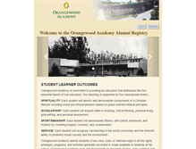 Tablet Screenshot of alumni.orangewoodacademy.com